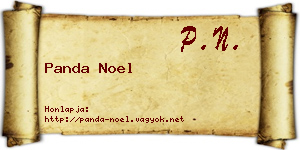 Panda Noel névjegykártya